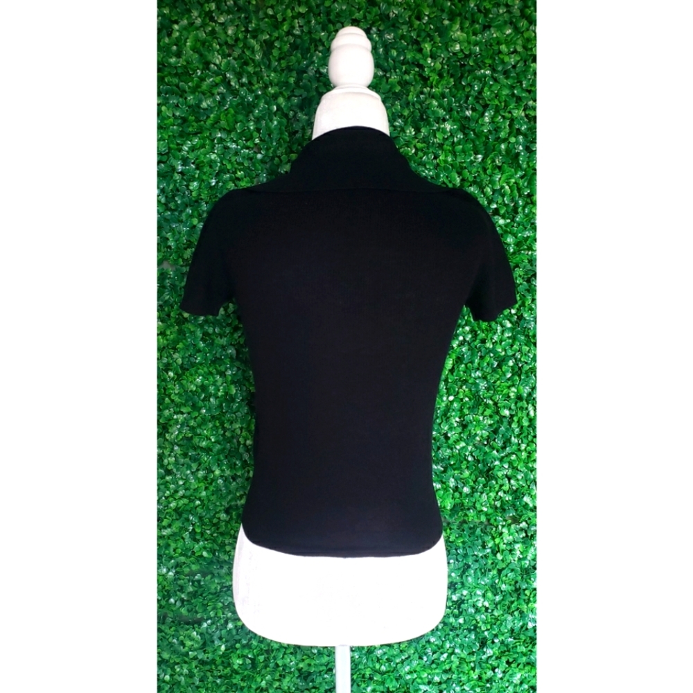 1. J.Crew Featherweight cashmere collared short-sleeve sweater - Picture 5 of 8